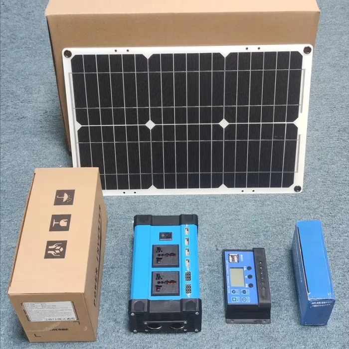 Фотоволтаична соларна система – 25W соларен панел, 50A контролер, 500W инвертор